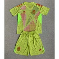 Camisa de Futebol México Goleiro Equipamento Principal Infantil Copa America 2024 Manga Curta (+ Calças curtas)